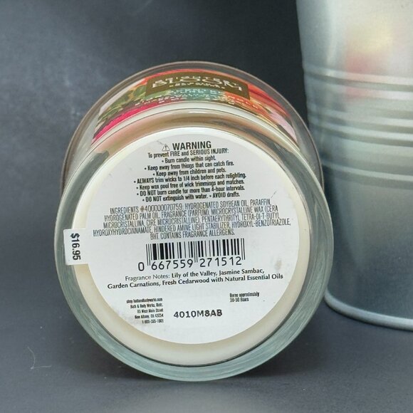 BBW Brightest Bloom Bath & Body Works Single Wick Candle - Picture 9 of 10